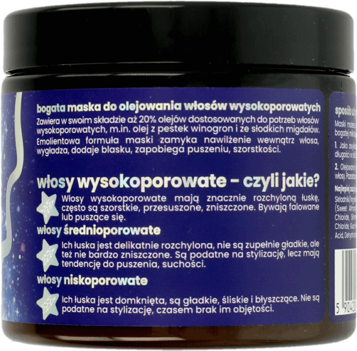 Na Puszace Sie Wlosy Rossmann STARS FROM THE STARS, maska do olejowania wlosy wysokoporowate, 200 ml | Drogeria Rossmann.pl