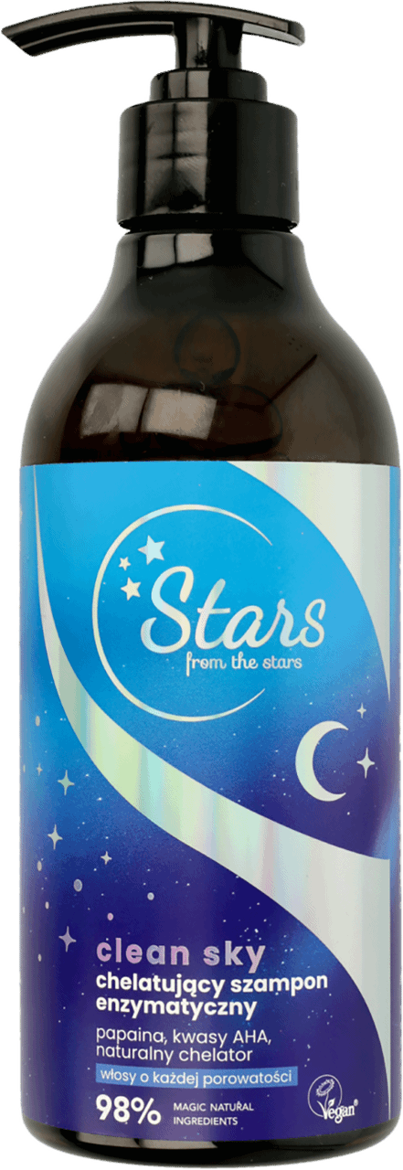STARS FROM THE STARS,chelatujący szampon enzymatyczny, papaina, kwasy AHA,przód