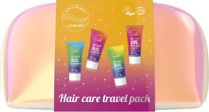 ONLYBIO,hair care travel pack,przód