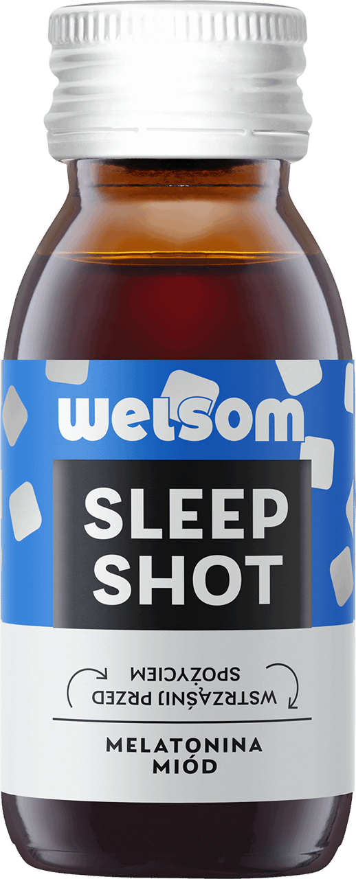 WELLSS, , napój z soków owocowych z miodem i melatoniną, Sleep Shot, 60 ...
