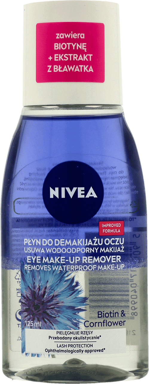 NIVEA,dwufazowy płyn do demakijażu oczu delikatne okolice oczu,przód