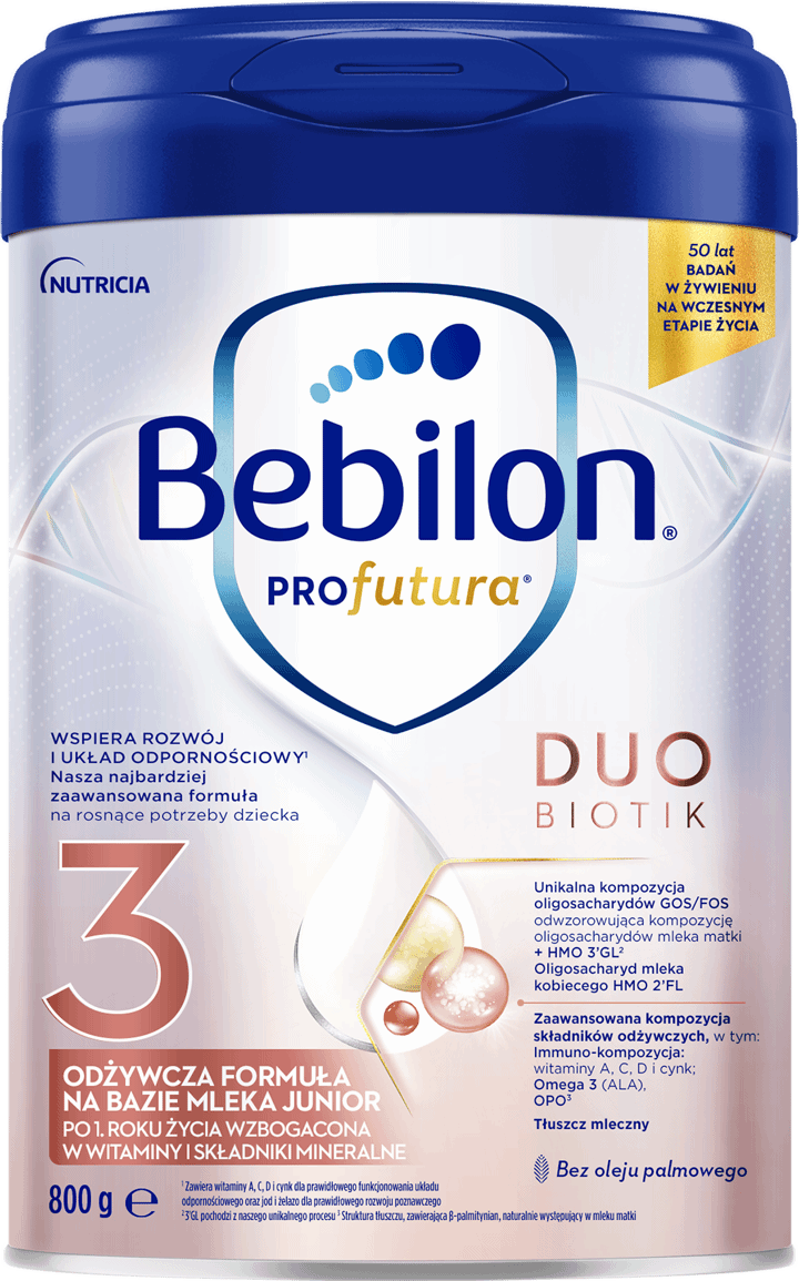 BEBILON,odżywcza formuła na bazie mleka dla dzieci powyżej 1. roku życia, 3,przód