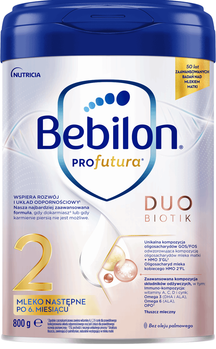 BEBILON,mleko następne dla niemowląt powyżej 6. miesiąca życia, 2,przód