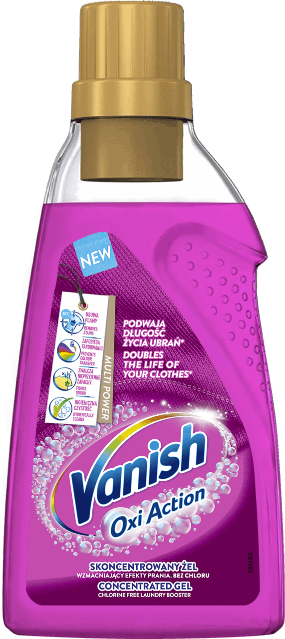 VANISH, Oxi Action, Pink, odplamiacz, skoncentrowany żel , 750 ml ...