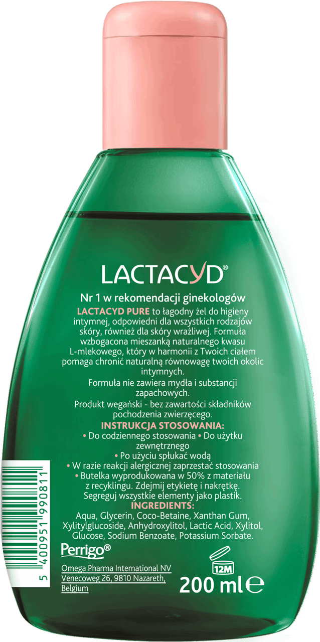 LACTACYD,naturalny żel do higieny intymnej ,tył