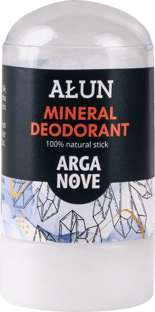 ARGANOVE,ałun w sztyfcie 100% naturalny dezodorant mineralny bezzapachowy,przód