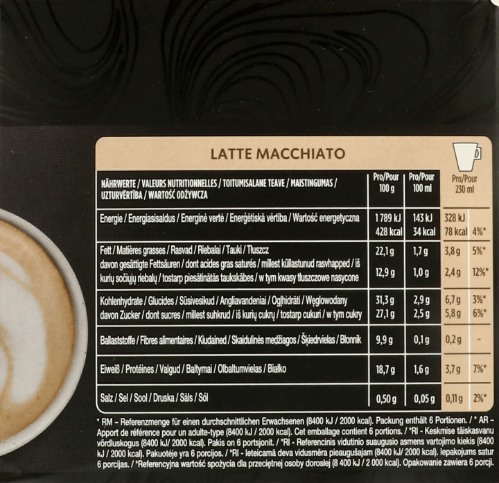 STARBUCKS,kawa, Latte Macchiato, smooth & creamy ,lewa