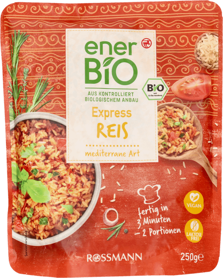 ENERBIO,express ryż w stylu śródziemnomorskim,przód