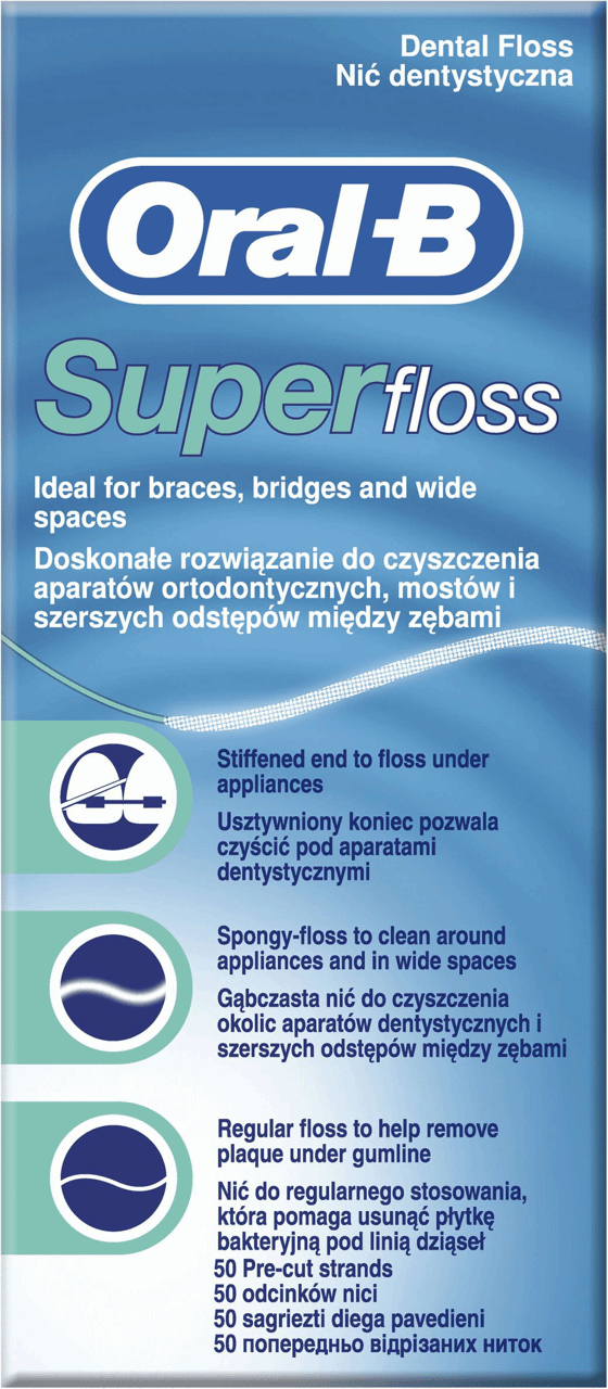 ORAL-B, SuperFloss, nić dentystyczna , 1 szt. | Drogeria Rossmann.pl
