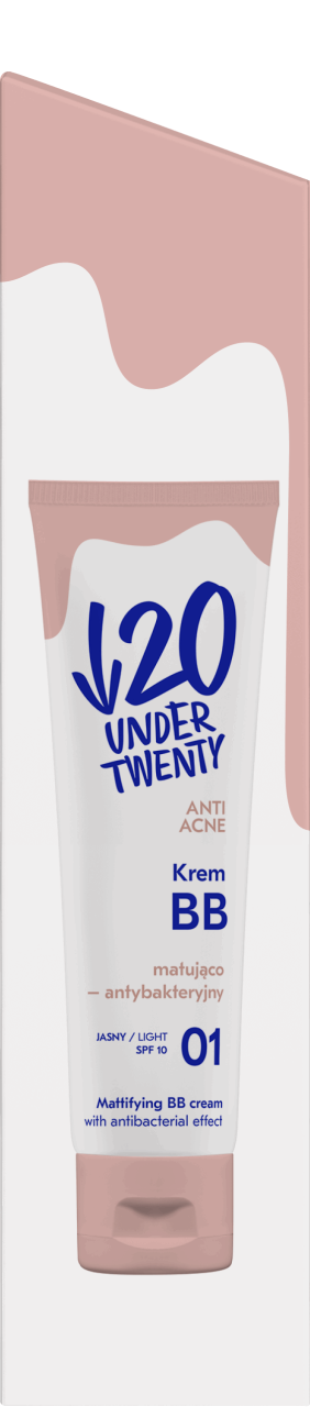 UNDER TWENTY, Anti Acne!, krem BB matujący o działaniu antybakteryjnym ...
