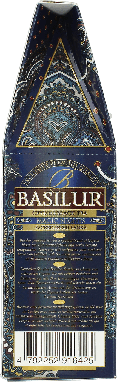 BASILUR,herbata czarna-Oriental Collection - Magic Nights,tył