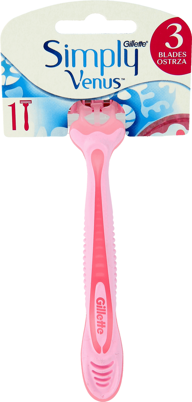 GILLETTE VENUS, Simply Venus 3, maszynka do golenia dla kobiet 3 ostrza ...