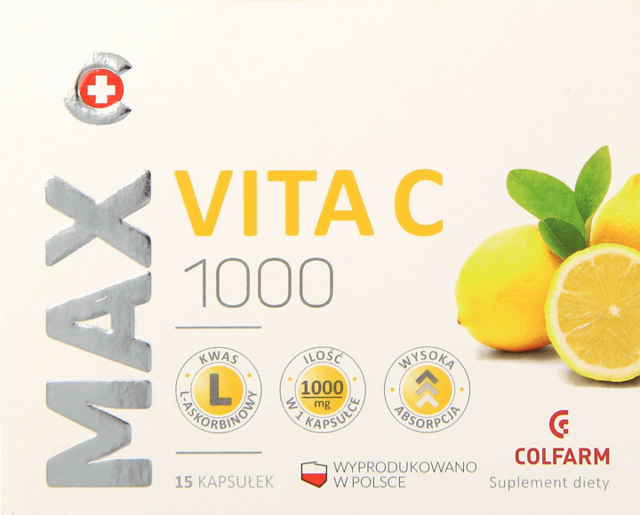 Colfarm Max Suplement Diety Vita C 1000 15 Szt Drogeria Rossmannpl