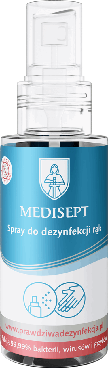 MEDISEPT,spray do dezynfekcji rąk,przód