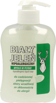 BIAŁY JELEŃ,mydło w płynie w płynie,przód