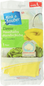 FLINK&SAUBER,rękawice z materiału bezpiecznego dla artykułów spożywczych, rozm. L,przód
