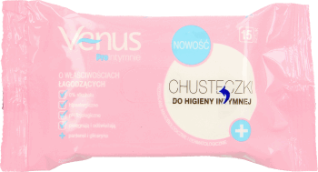 VENUS,chusteczki do higieny intymnej do higieny intymnej, mini,przód