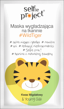 Selfie Project, wygładzająca maska na tkaninie, WildTiger, 15 ml, nr kat. 269487