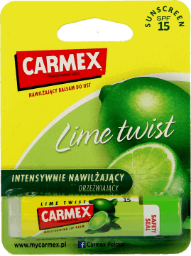 CARMEX,intensywnie nawilżający balsam do ust SPF 15,przód