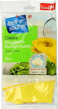 FLINK&SAUBER,rękawice z materiału bezpiecznego dla artykułów spożywczych, rozm. M,przód