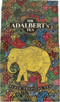 SIR ADALBERT'S TEA,herbata czarna tropikalna- liściasta,przód