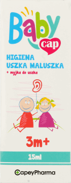 BABYCAP,myjka do czyszczenia małżowiny usznej Higiena uszka maluszka, 3m+,przód