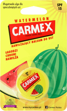 CARMEX,nawilżająo - ochronny balsam do ust Watermelon, SPF 15,przód