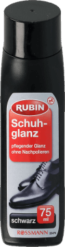 RUBIN,preparat do obuwia w płynie, pielęgnacyjny, czarny,przód