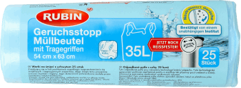 RUBIN,worki na śmieci z uchwytem, poj. 35 L,przód