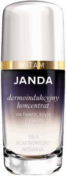 JANDA,dermoindukcyjny serum- koncentrat na dzień i na noc, na twarz, szyję i dekolt,kompozycja-1