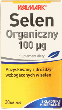 WALMARK,Selen Organiczny 100 µg suplement diety,przód