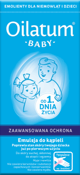 OILATUM BABY,emulsja do kąpieli dla dzieci,przód