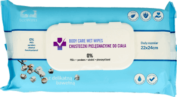 ECOWIPES,chusteczki nawilżane pielęgnacyjne,przód