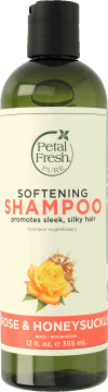 PETAL FRESH PURE,szampon do włosów, łagodzący róża i wiciokrzew,przód