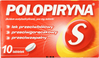POLOPIRYNA,tabletki przeciwbólowe, 300 mg,przód