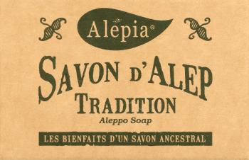 ALEPIA,mydło alep tradition 1% oleju laurowego, 99% oliwy z oliwek,przód