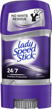 LADY SPEED STICK,dezodorant antyperspiracyjny w żelu dla kobiet, Invisible,przód