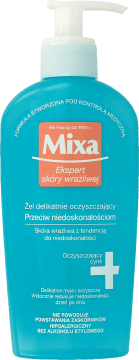 MIXA,żel delikatnie oczyszczający skóra wrażliwa z tendencją do niedoskonałości,przód