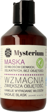 MYSTERIUM,maska do włosów cienkich, delikatnych, bez objętości,przód