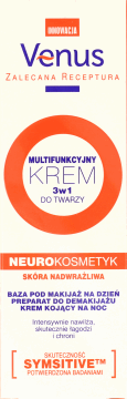 VENUS,krem do twarzy multifunkcjonalny, 3w1, dzień/noc,przód