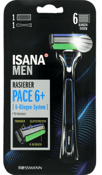 ISANA MEN,maszynka do golenia 6-ostrzowa, dla mężczyzn,przód