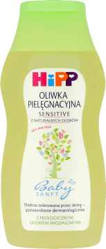HIPP,oliwka pielęgnacyjna od 1. dnia życia ,przód