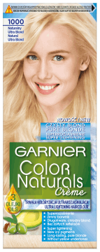 GARNIER COLOR NATURALS CREME,farba do włosów trwała nr 1000 Naturalny Ultra Blond,przód