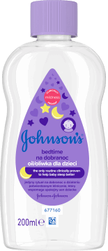 JOHNSON'S,oliwka dla dzieci, na dobranoc,przód