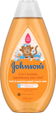JOHNSON'S BABY,bąbelkowy płyn do kąpieli i mycia ciała, 2w1,przód