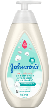 JOHNSON'S BABY,płyn do kąpieli i mycia ciała, 2w1, od 1.dnia życia,przód