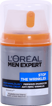L'ORÉAL PARIS MEN EXPERT,krem do twarzy nawilżający, pierwsze zmarszczki,przód