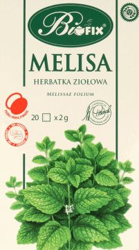 BIFIX,herbatka ziołowa ekspresowa Melisa,przód