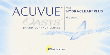 ACUVUE OASYS,soczewki kontaktowe z filtrem UV, moc: -5.75,przód