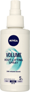 NIVEA,spray do włosów modelujący, dodający objętości od nasady, poziom utrwalenia 5,przód